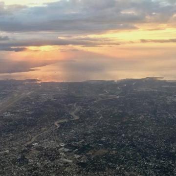 Arial view of Cap-Haitien, Haiti 