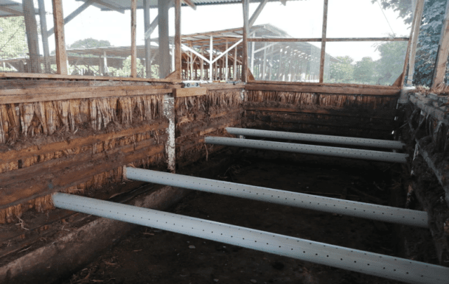Aeration pipes