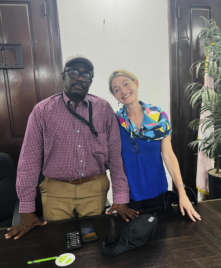 Sasha and Majistra Saint-Croix in the mayor's office in Okap