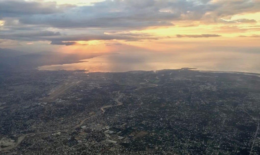 Arial view of Cap-Haitien, Haiti 