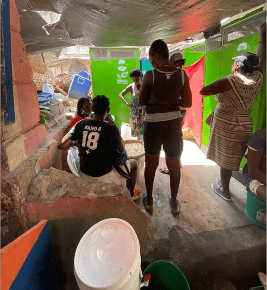 SOIL's public toilets in Cap-Haitien market