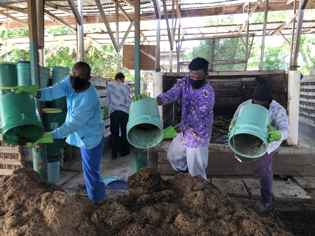 SOIL’s HR Director, Director of Operations and Compost Manager